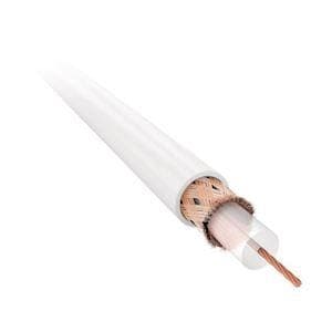 Câble coax 75 Ohms Blanc en rouleau de 100m classe CPR: FCA