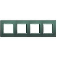 LivingLight - plaque rectangulaire 4 x 2 modules 71mm Park