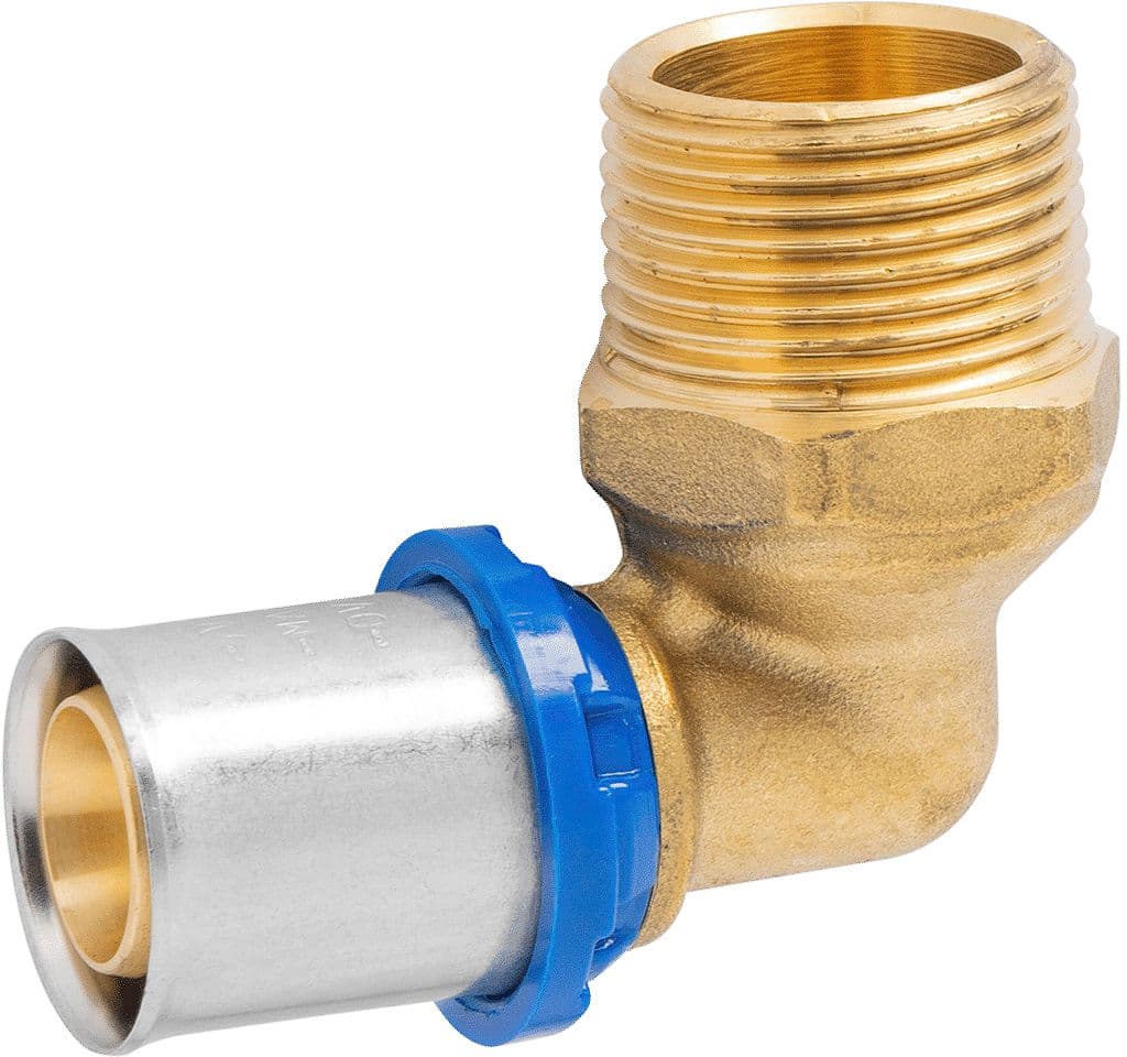 COUDE 90° 26MM-4/4"M ALUPEX