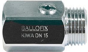 ROBINET A BILLE BALLOFIX DROIT 1/2"M-1/2"F CHR
