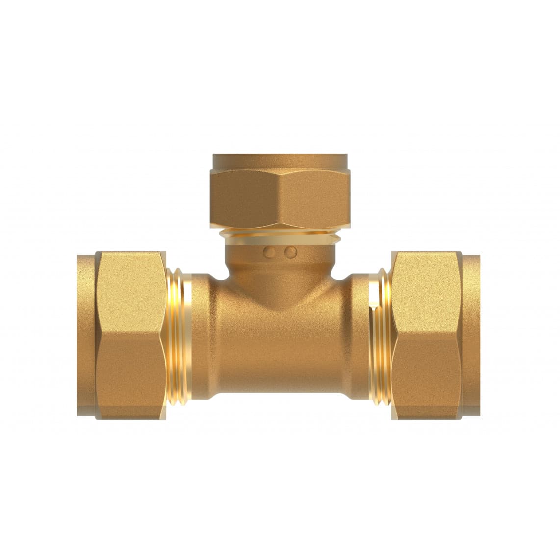 989453517 LT Té de réduction, vierge, 18 mm x 15 mm x 18 mm, raccord à serrer pour tube en cuivre
