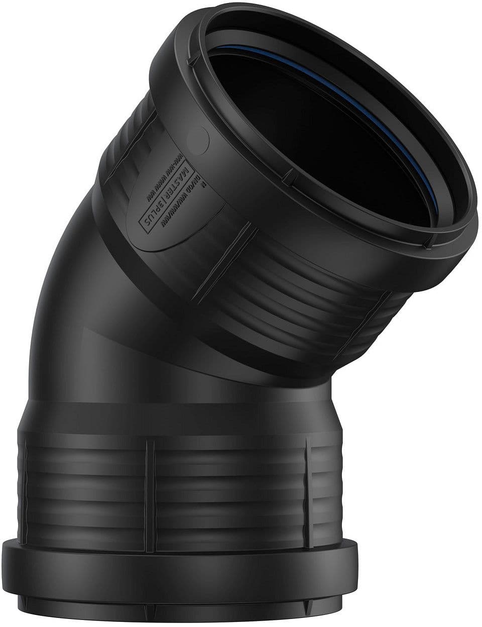 COUDE PP 45°.FF 90MM NOIR