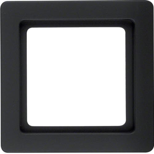 Plaque de recouvrement 1 poste Berker Q.1 Anthracite, Velours