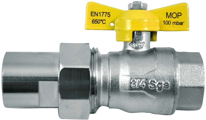 ROBINET +RACCORDS NAT/PROP/BUT 3/4"FF