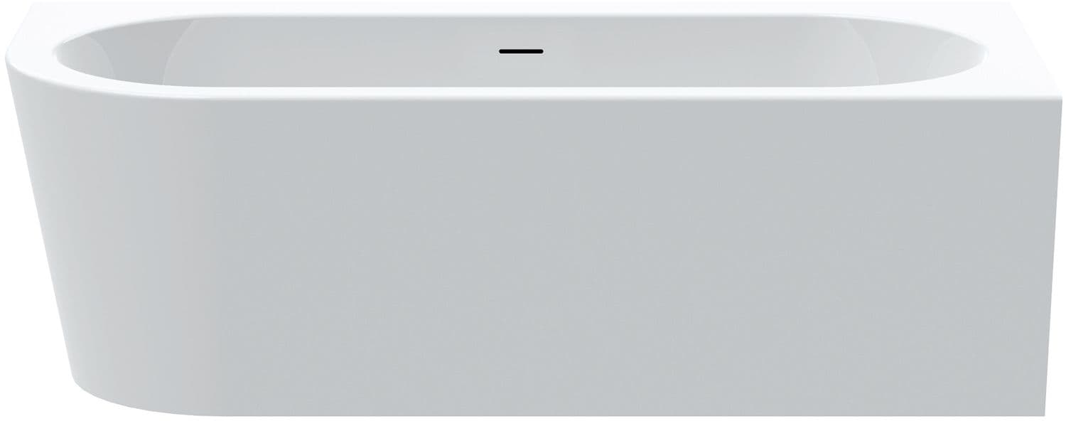 BAIGNOIRE POOL CORNER DROITE ACRYL 180-80 BLANC MAT+SET DE FINITON VIDAGE BLANC MAT
