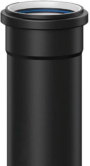 TUBE NOIR PP 90MM LONGUEUR2M MANCHONÉ