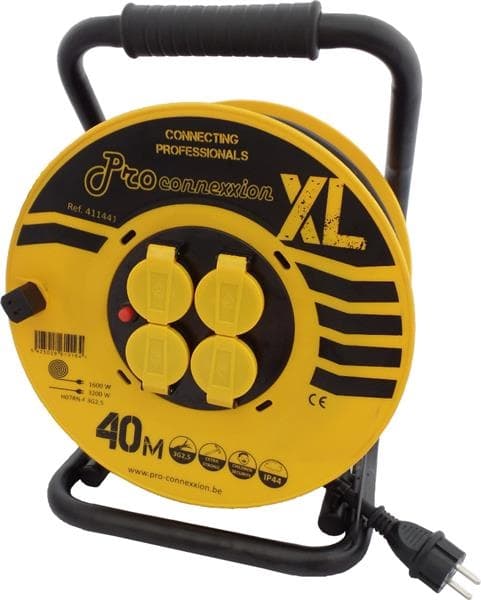 Enrouleur de câble H07RN-F 3G2,5mm² - Robuste - 40m XL