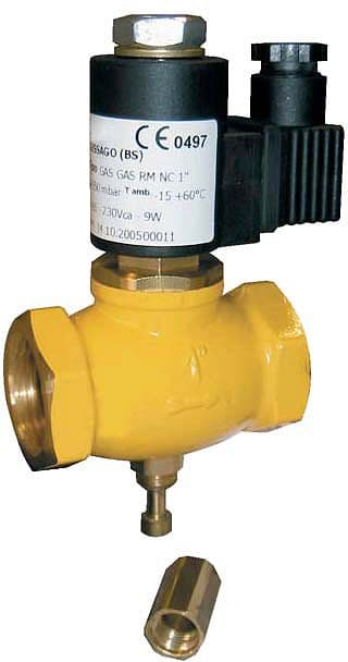 VANNE PROPANE MAGNETIQUE NF MANUEL 3/4"FF 0,5B