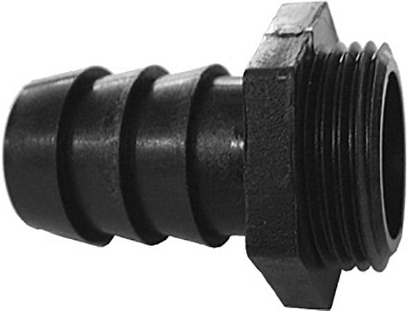 MAMELON TUYAU FLEXIBLE PP MÂLE 5/4"-35/40MM-PN10