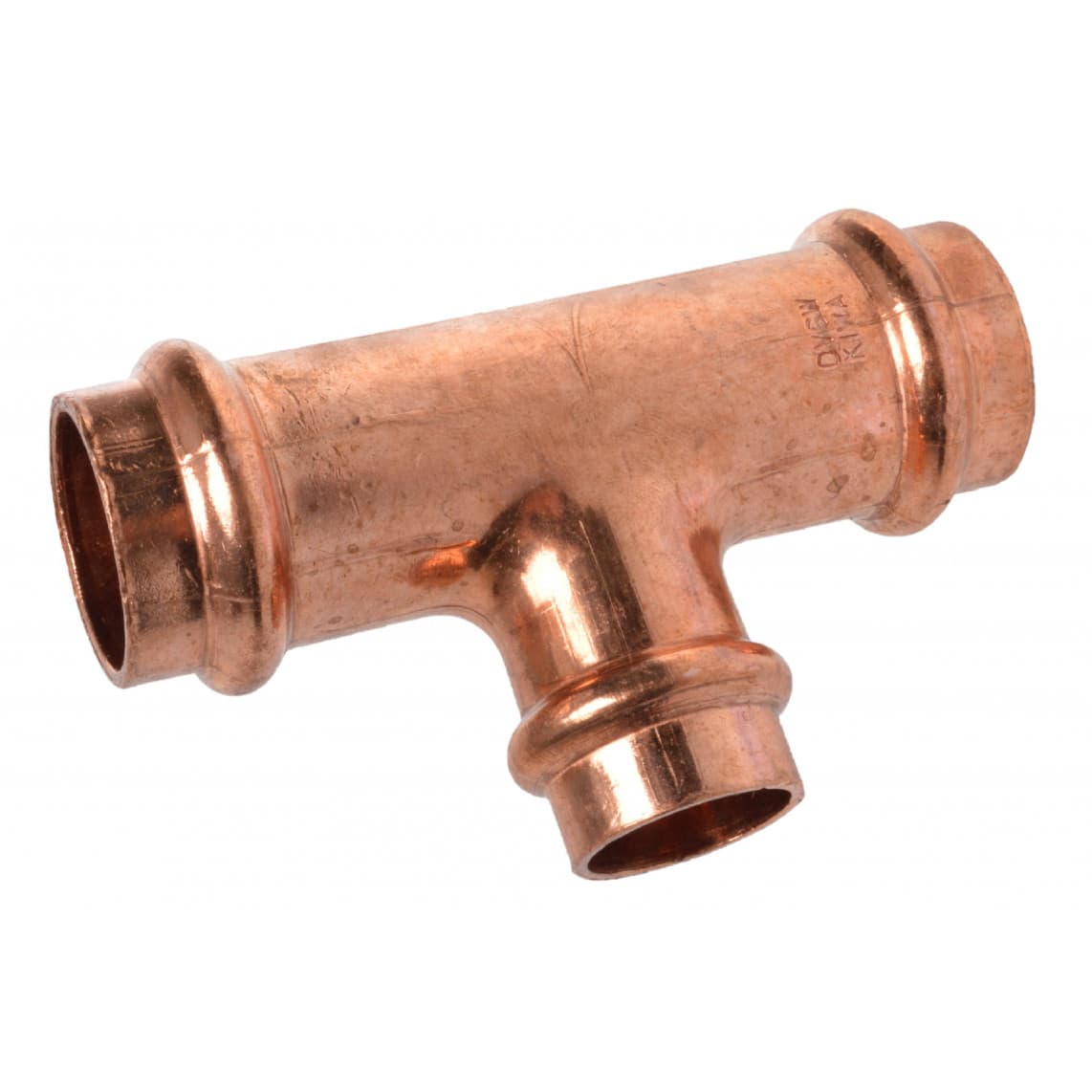 988618354 CU Té de réduction, vierge, 15 mm x 18 mm x 15 mm, 3 manchons, (P5130),