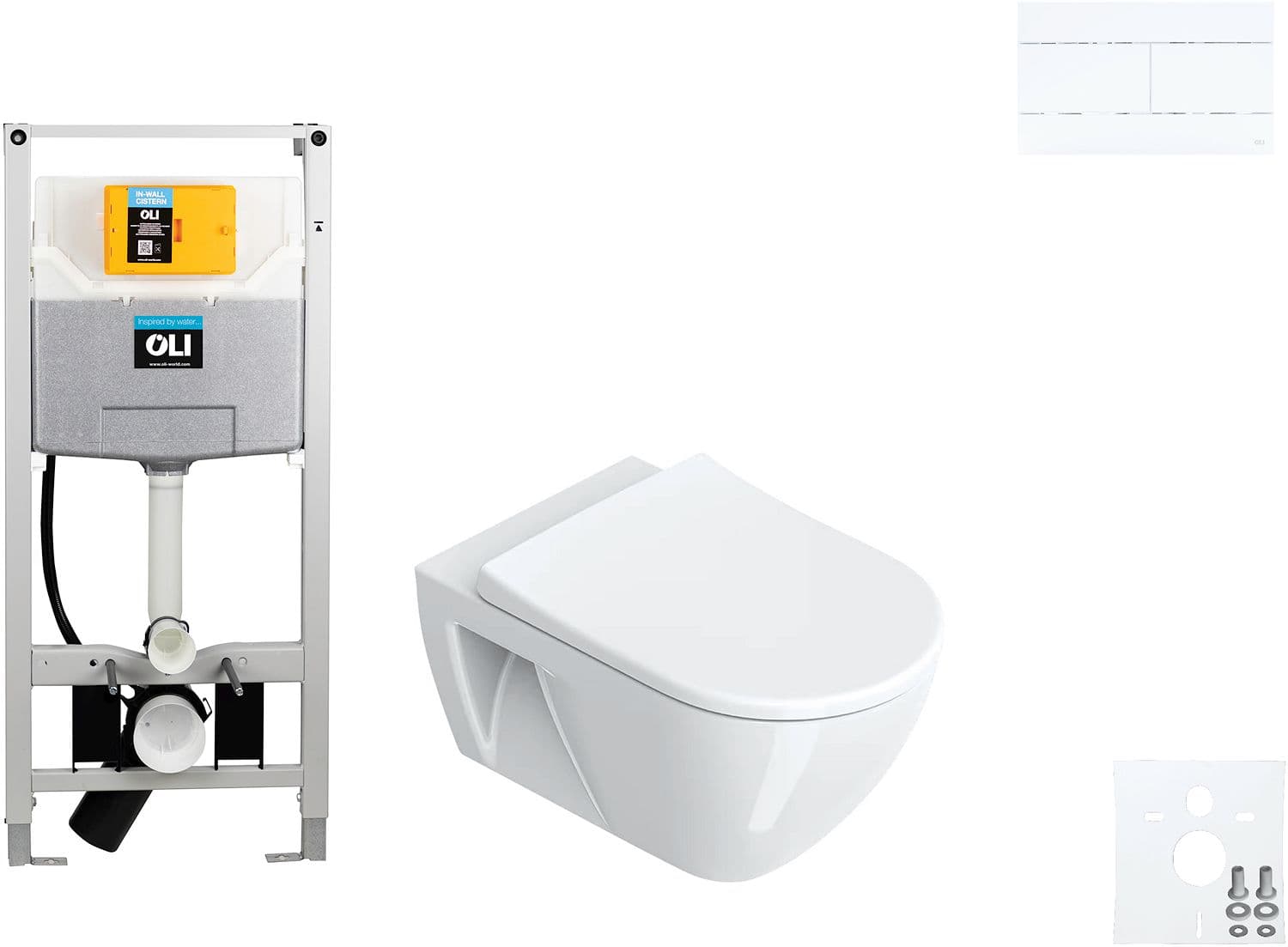 WALLFIX OLI WC SUSPENDU SFERA ECO CATALANO SLIM BLANC