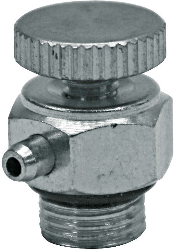 CHROME PURGEUR DE RADIATEUR 1/8"M AVEC VOLANT MANUEL