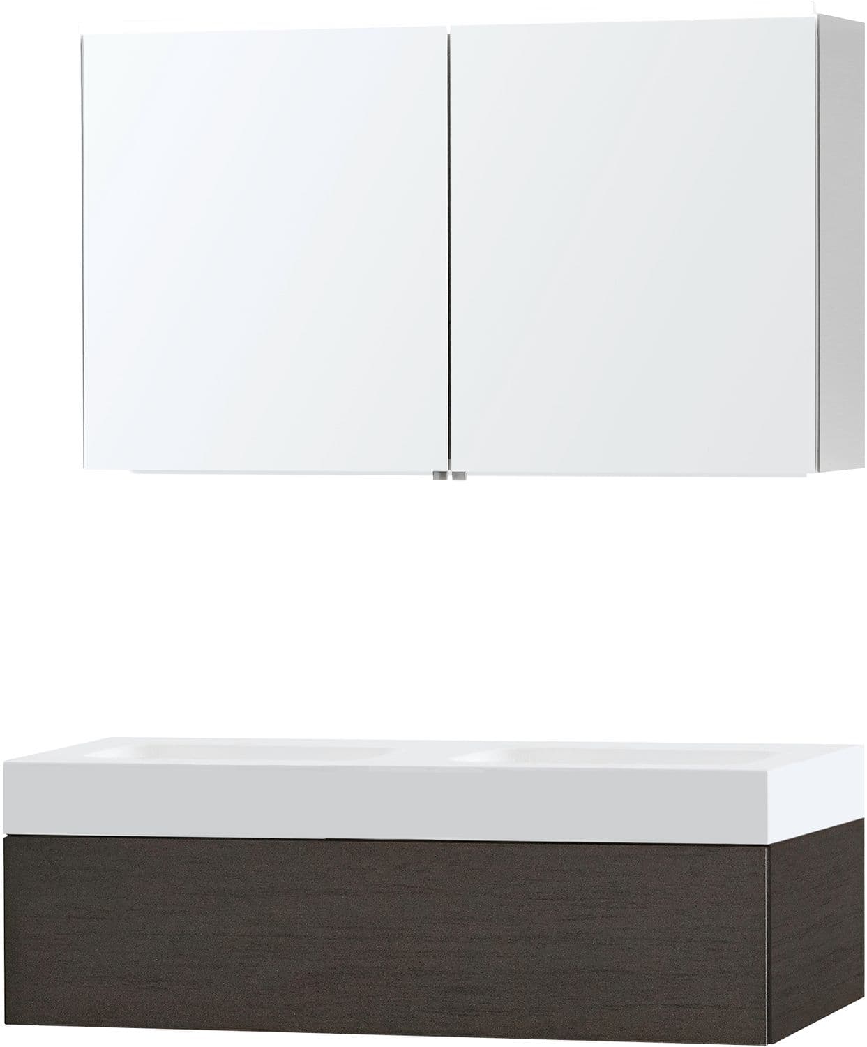 MEUBLE PURO DUO WENGE 120 1 TIROIR SOLID PURO ARMOIRE TOILLETTE