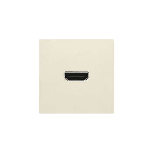 Set de finition avec prise HDMI/HDMI, couleur cream