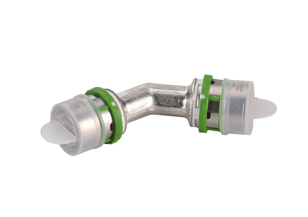 Comap Skinpress coude 45° tube multicouche Multiskin raccord à sertir 50-50