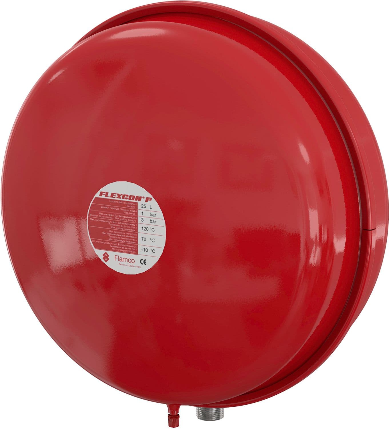 VASE D'EXPANSION CHAUFFAGE CENTRAL FLEXCON PLAT 25 1KG