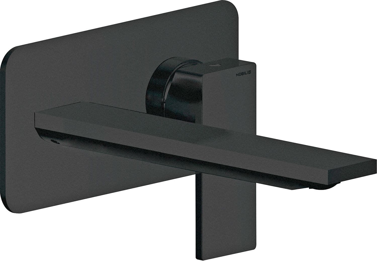 SET DE FINITION MITIGEUR LAVABO MURAL SEVEN NOBILI 200MM NOIR MAT
