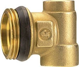 T COLLECTEUR LAITON GIACOMINI 4/4"M-3/8"F-1/2"F