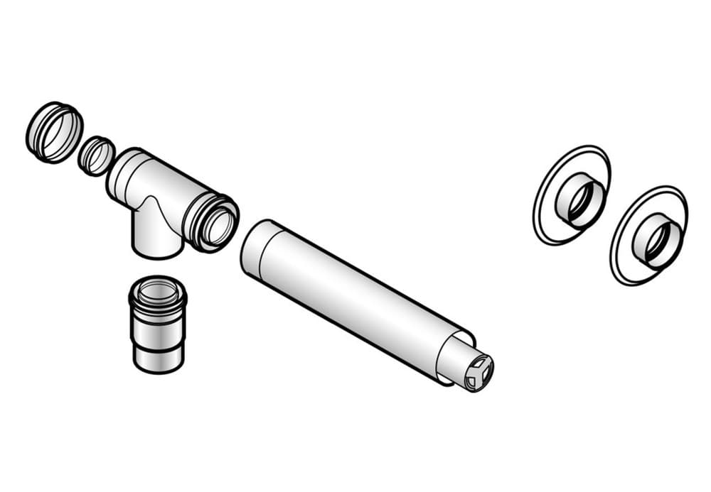 De Dietrich DY881 ventouse horizontale PPS D110/150