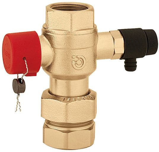 CALEFFI BOX 8*ROBINET ARRET AVEC VIDANGE 3/4