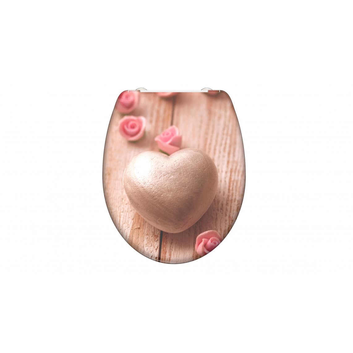 82370 abattant WC en Duroplast ROMANTIC, avec frein de chute et déclipsable