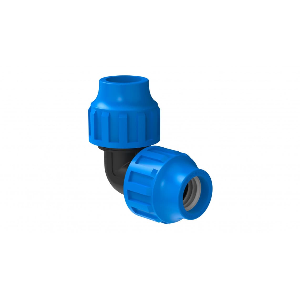 984845317 PP coude 90°, 32 mm, raccord à serrer pour PEHD/socarex