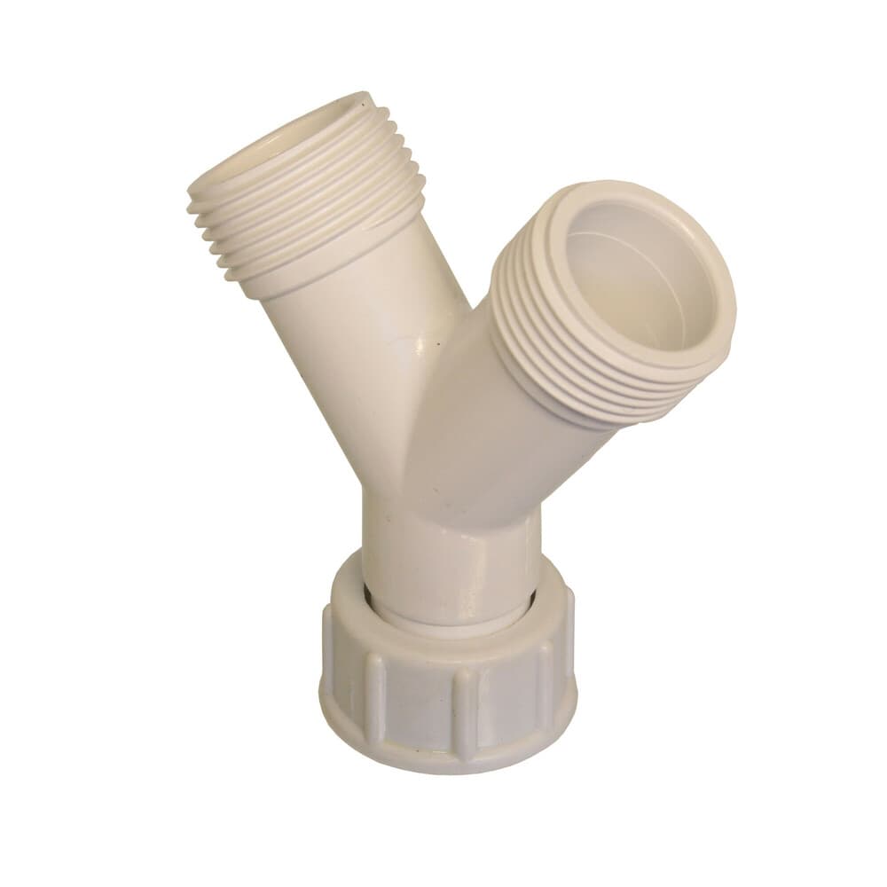 raccord-Y avec écrou tournant pour machine à laver 3/4" MFM plastique