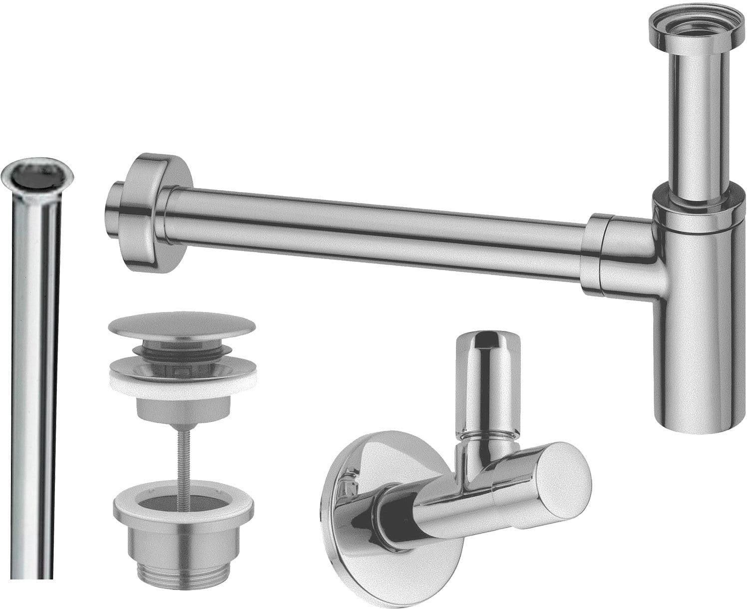 SET DE RACCORDEMENT LAVE-MAINS UNIVERSEL INOX