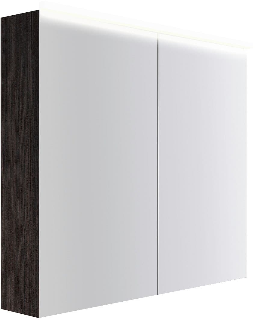 ARMOIRE TOILETTE COFFEE 2 PORTES 900MM 4250K CHENE DECOR MOKKA
