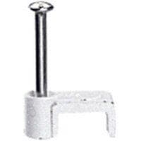 Attache fixfor câble m. 2 x 1.5 Blanc - pointe longueur 25mm