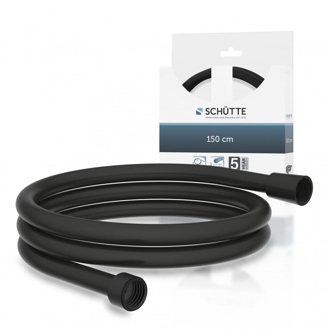 63877 Flexible de douche 150 cm, noir