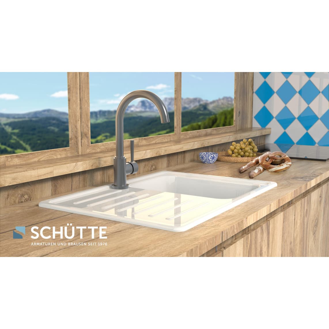 79162 CORNWALL Sink mixer, graphite matt