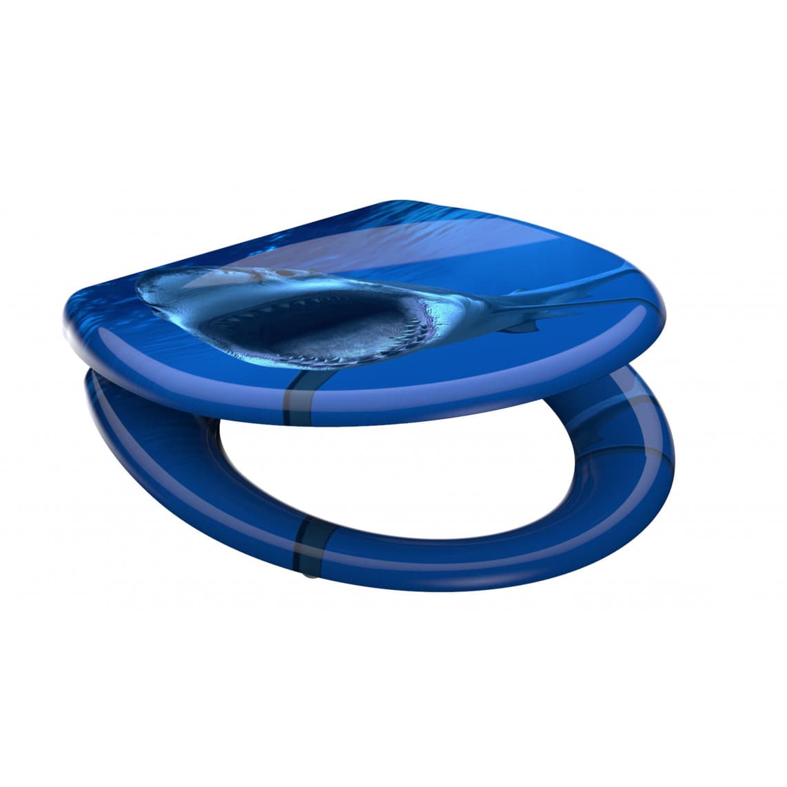 82371 abattant WC en Duroplast SHARK, avec frein de chute et déclipsable