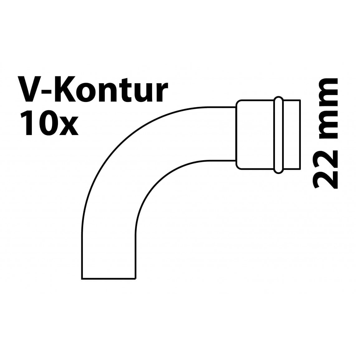 988611460 CU arc 90°, vierge, 22 mm, 1 manchon, (P5001) (10x)