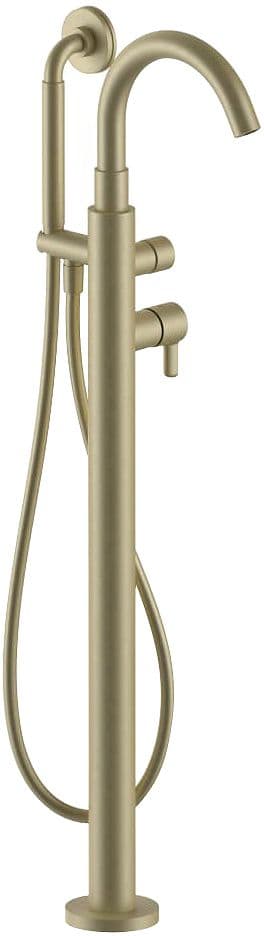 MITIGEUR BAIN LIBRE ICONA CLASSIC FANTINI +DOUCHE A MAIN SANS PIECE ENCASTRE MAT BRITISH GOLD PVD