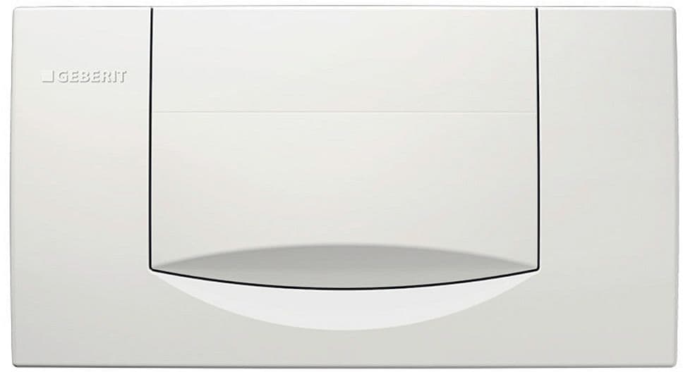PLAQUE DE COMMANDE 1 TOUCHE 200F GEBERIT BLANC