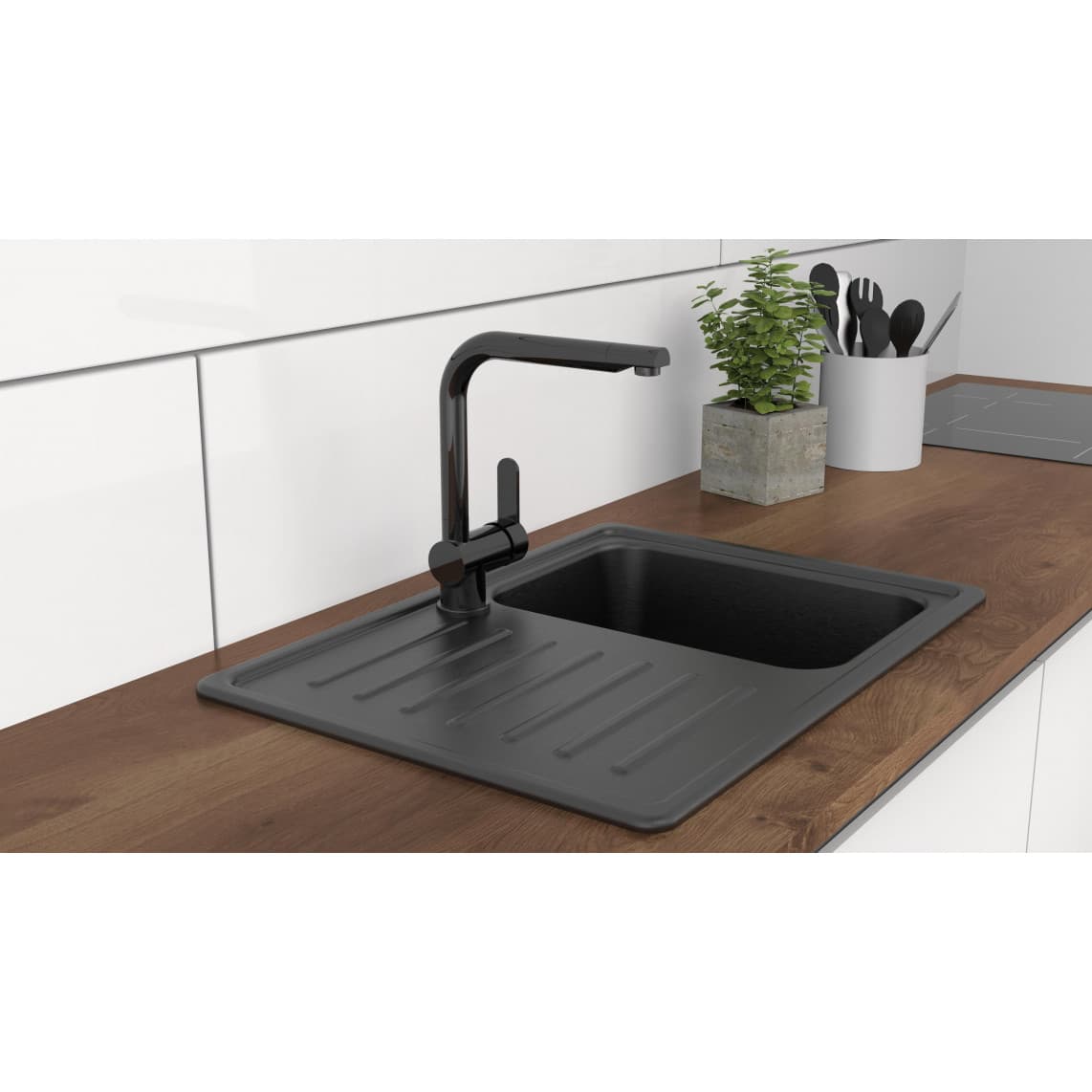 79836 RIO Keukenkraan, glanzend grafiet