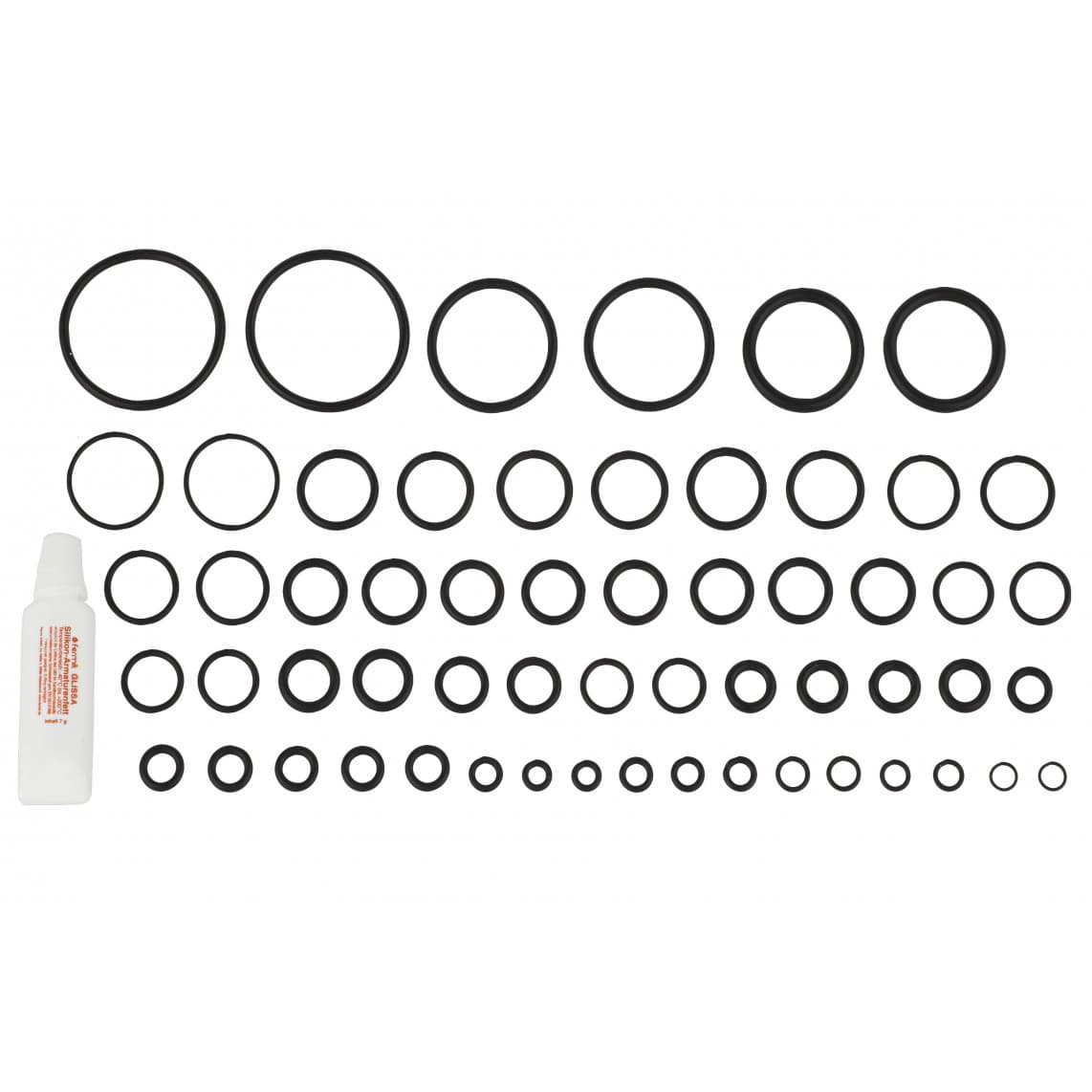 98696430 jeu de joints toriques, Caoutchouc, avec graisse pour robinetterie 7 g (58x)