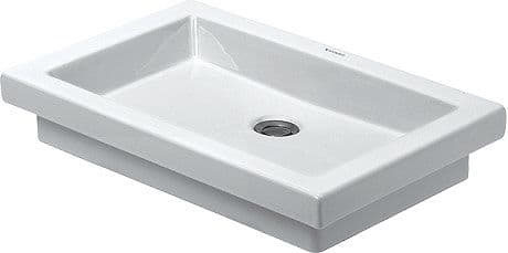 LAVABO 2ND FLOOR DURAVIT 58CM SANS TROU ROBINET BLANC