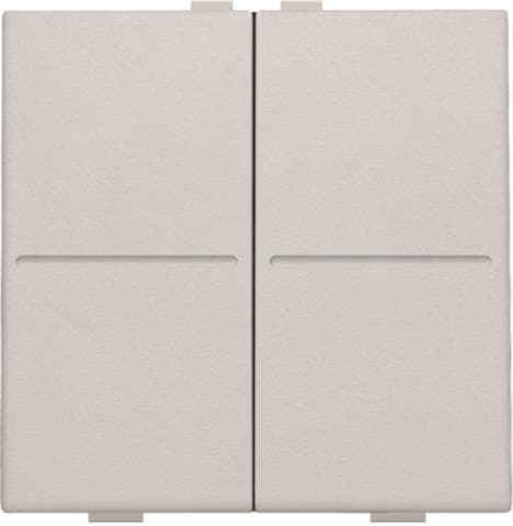 Touche double pour interrupteur sans fil ou bouton - poussoir à 4 boutons de commande Light Grey
