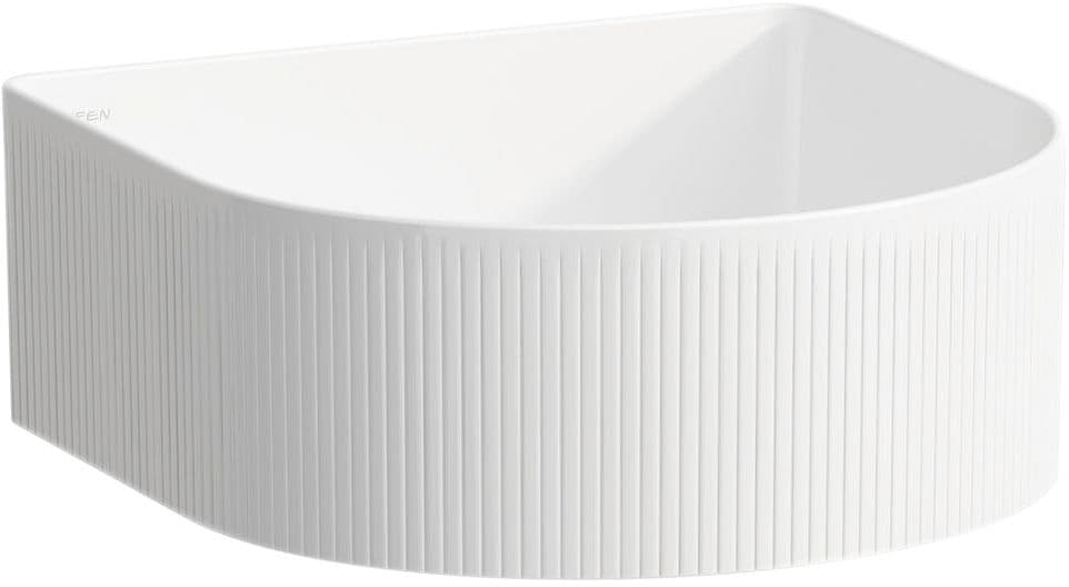 VASQUE A POSER SONAR RELIEF LAUFEN 41X36,5 SANS TROU ROBINET/TROP-PLEIN BLANC