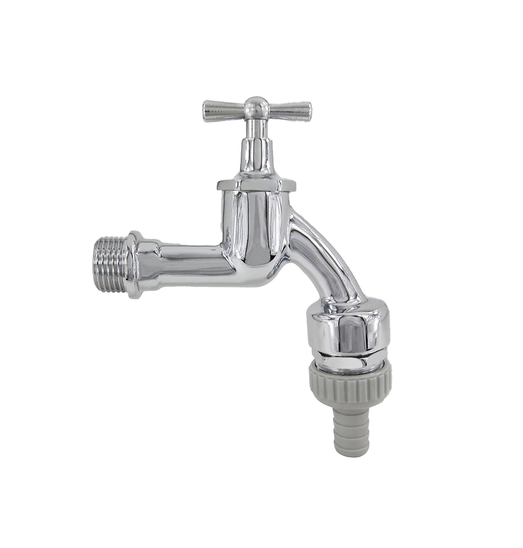 ROBINET DOUBLE SERVICE CHROME 'BELGAQUA' 331 1/2