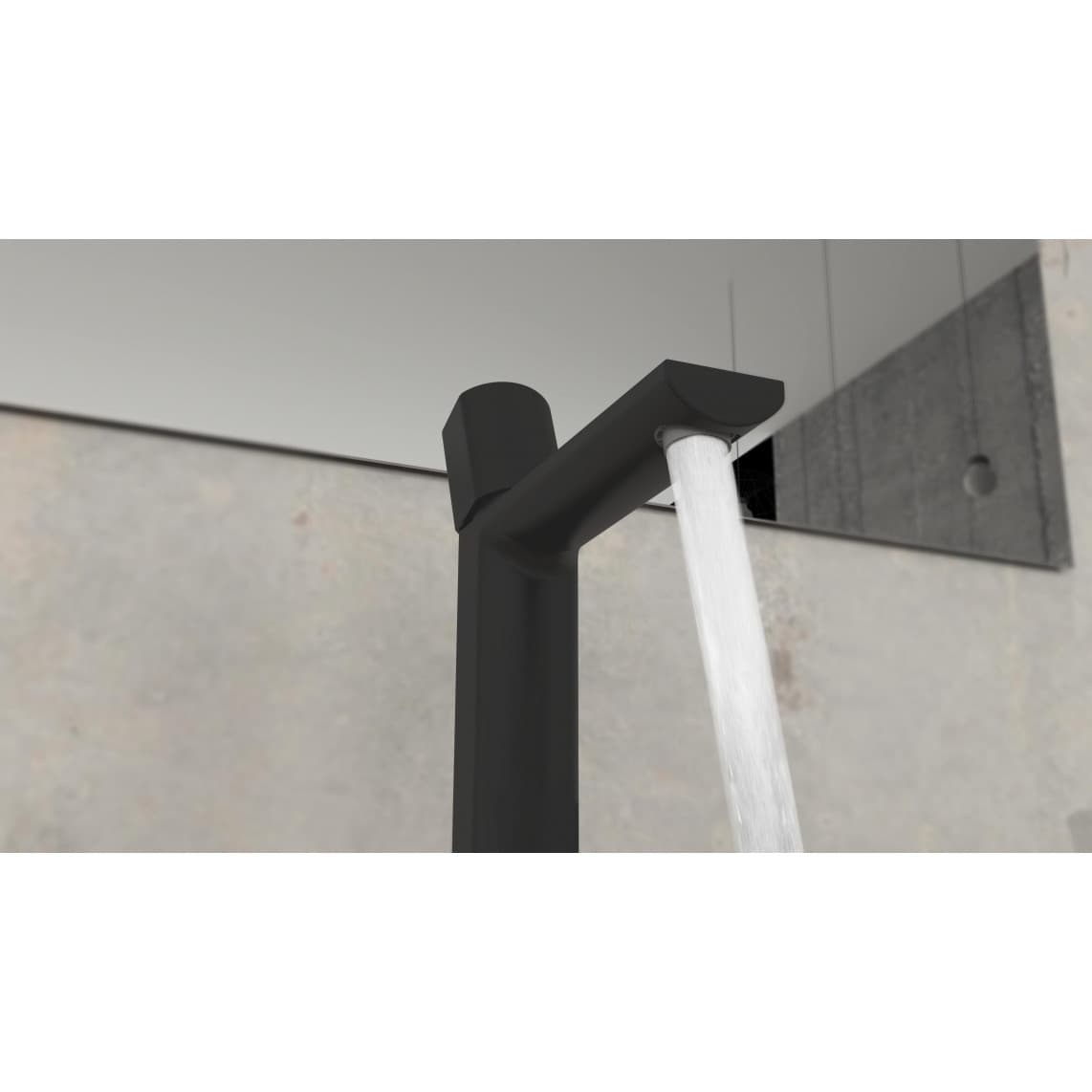 33616 NEW YORK Mitigeur lavabo, noir mat