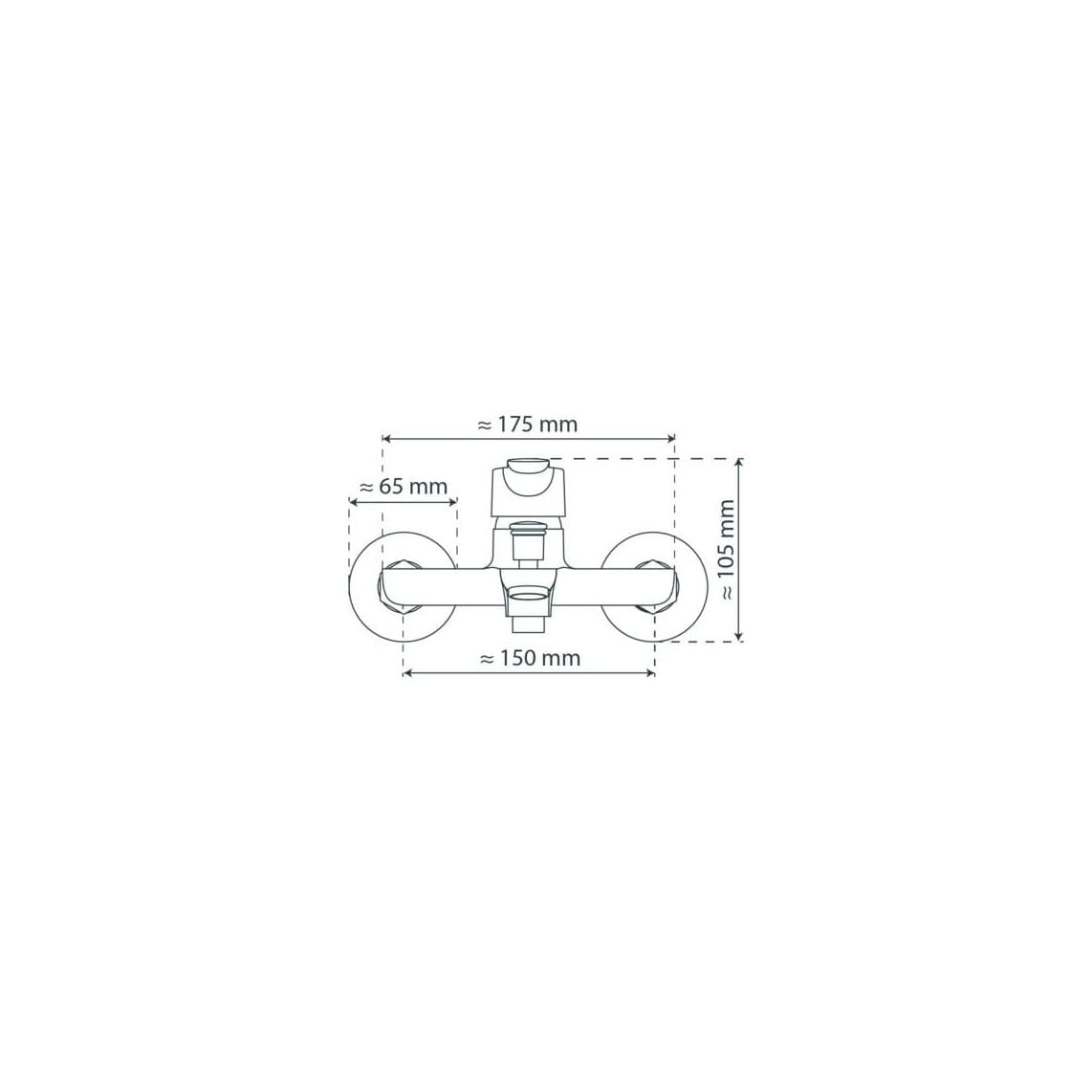 42300 VICO Mitigeur bain/douche, chromé