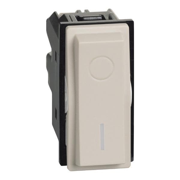 LNow interrupteur bipolaire 16AX complet 1 module Sable