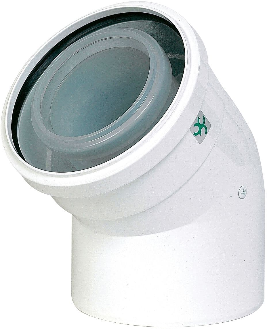 ROLUX COUDE CONCENTRIQUE 45° 100/150MM METAL/PP UBBINK