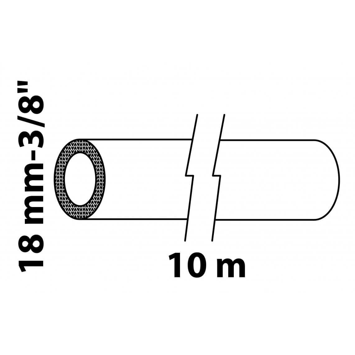 98930610 gaine isolante, rouleau 10 m, pour tube 18 mm