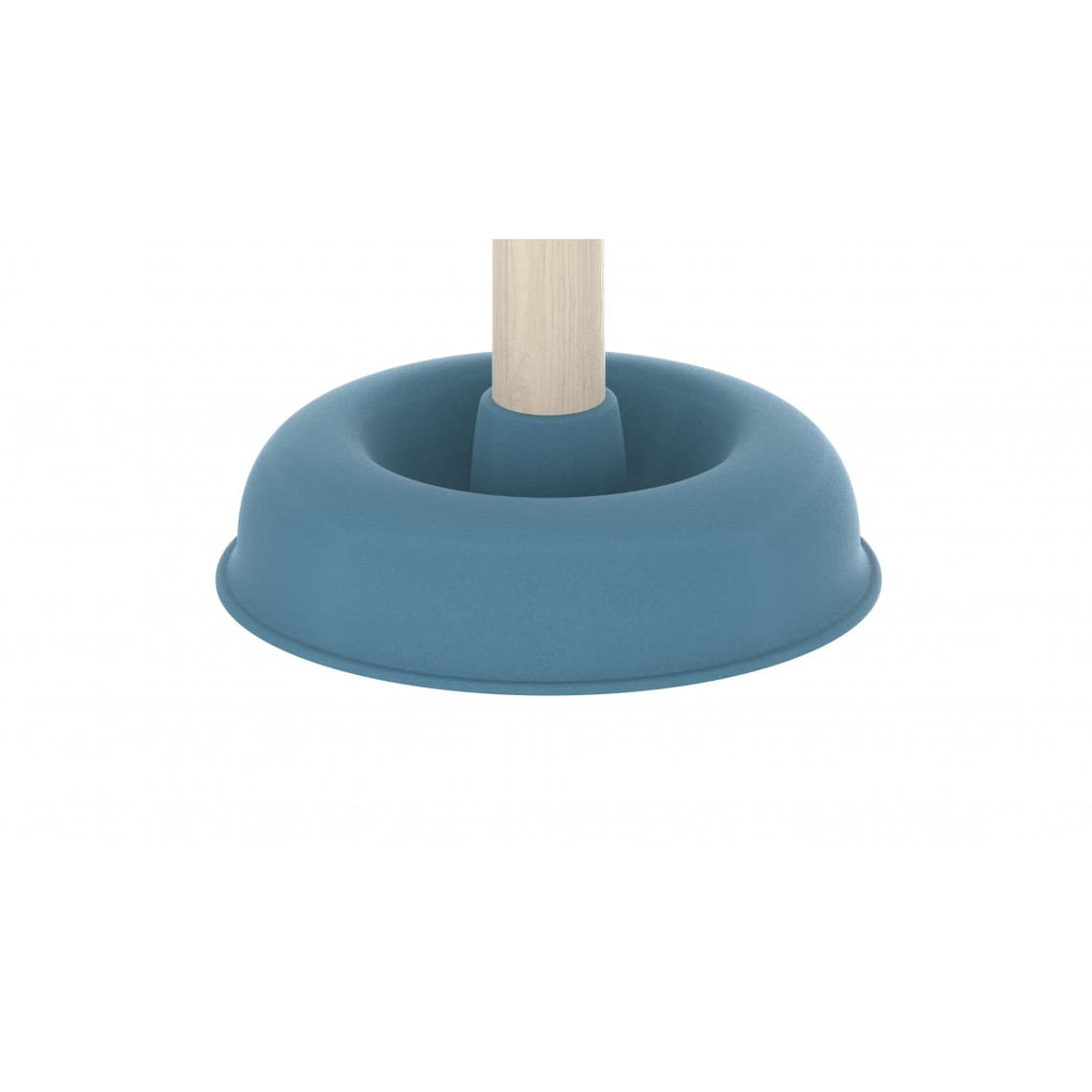 BZ001 Nettoyant pour évier avec Poignée en bois, Ø 140 mm, bleu