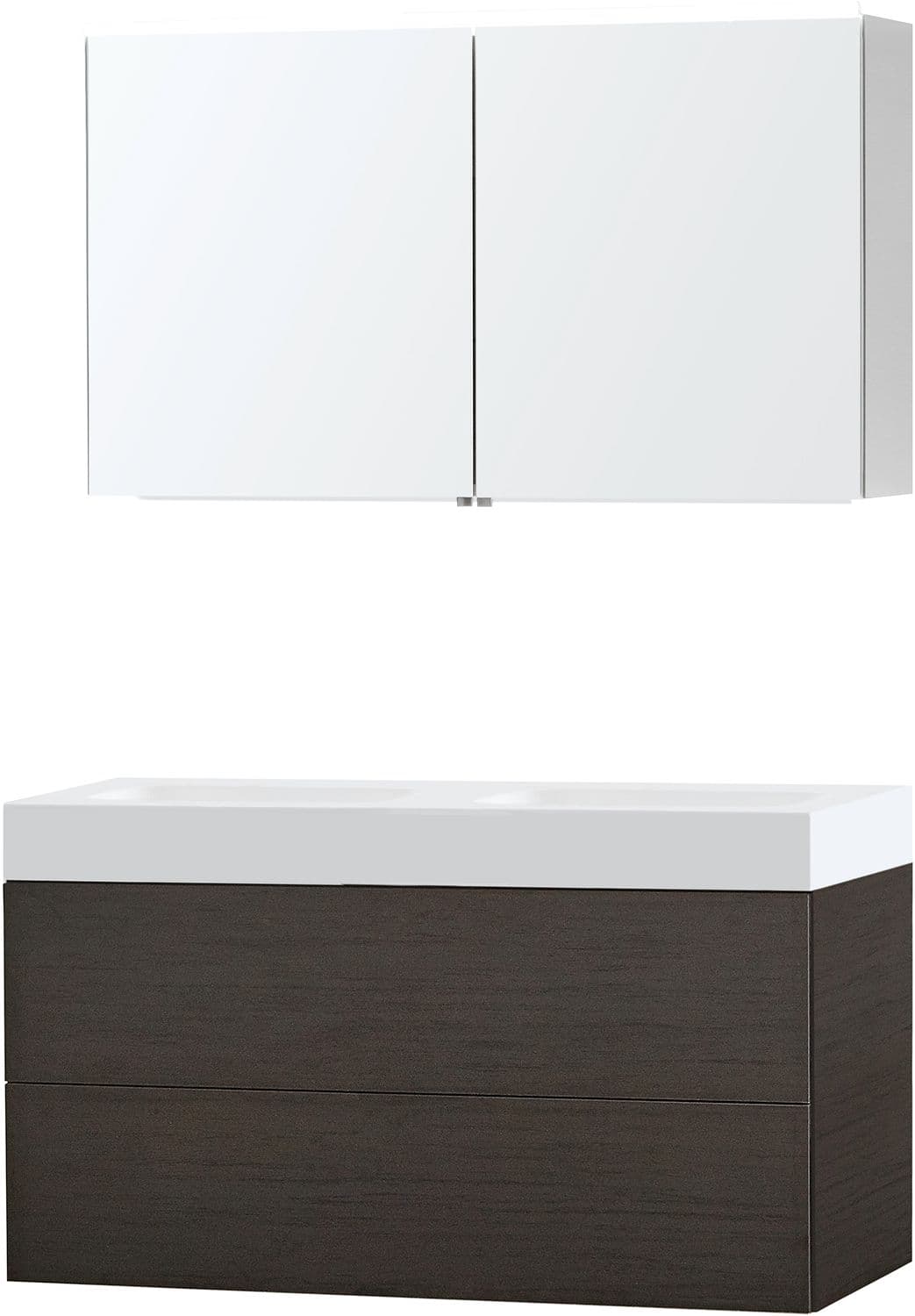 MEUBLE PURO DUO WENGE 120 SOLID PURO ARMOIRE TOILLETTE