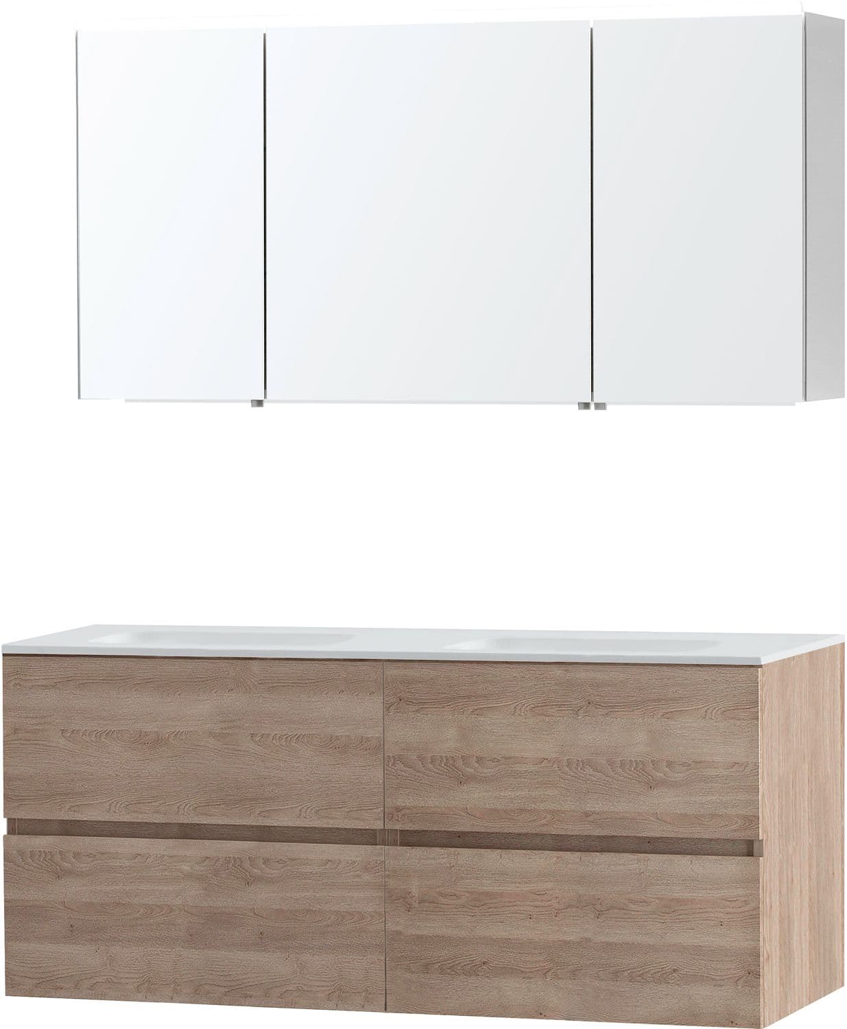 MEUBLE MOLTO CHENE NATUREL 140 SOLID ARMOIRE TOILETTE